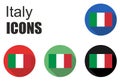 Set italy icons Royalty Free Stock Photo