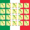 set of italy province maps. Vector illustration decorative design Royalty Free Stock Photo