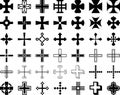 Set of ized Crosses