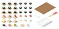 Set of Japanese food Icons