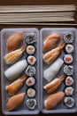 Set of Japanese sushi