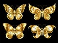 Set of jewelry butterflies