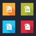 Set JPG file document, PNG, HTML and SVG icon. Vector Royalty Free Stock Photo
