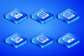 Set JS file document, TIFF, HTML, PPT, MP3 and MP4 icon. Vector Royalty Free Stock Photo