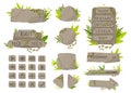 Set of jungle panels Royalty Free Stock Photo