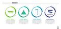 Set Kayak or canoe and paddle, Indian teepee or wigwam, Tomahawk axe and Road traffic signpost. Business infographic
