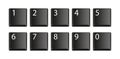 Set of keyboard buttons. Royalty Free Stock Photo