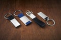 Set of keyrings Royalty Free Stock Photo