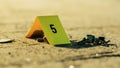 Set of Keys Found On Crime Scene Next to the Victim's Body is Marked and Numbered by Forensics