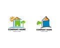 Set of Kids house logo design template