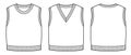 Set of kids knitted vest Royalty Free Stock Photo