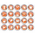 set of kitchen icon buttons. Vector illustration decorative design Royalty Free Stock Photo
