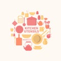 Set of kitchen icons Royalty Free Stock Photo