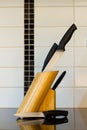 Set of kitchen knifes Royalty Free Stock Photo