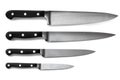 Set Of Kitchen Knives Isolated