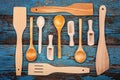 Set kitchen utensils. Accessories for cooking. Royalty Free Stock Photo