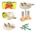 Set of kitchen utensils Royalty Free Stock Photo