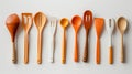A set of kitchen utensils made from recycled plastic materials reducing the need for singleuse items Royalty Free Stock Photo