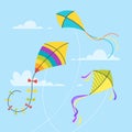 Set of kites Royalty Free Stock Photo