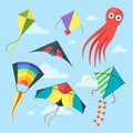 Set of kites Royalty Free Stock Photo