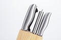 Set of knives isolated on white Royalty Free Stock Photo