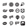 Set of labels New Icon for website and communication Royalty Free Stock Photo