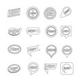 Set of labels New Icon for website and communication Royalty Free Stock Photo