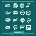 Set of labels New Icon for website and communication Royalty Free Stock Photo