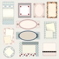 Set of labels quilting design Royalty Free Stock Photo