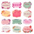 Set of labels and stickers Royalty Free Stock Photo