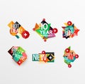 Set of labels, stickers, banners, badges and Royalty Free Stock Photo