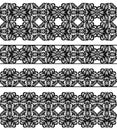 Set lace borders Royalty Free Stock Photo