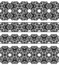 Set lace borders Royalty Free Stock Photo