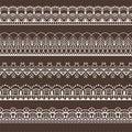 Set of lace borders Royalty Free Stock Photo