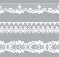 Set lace borders Royalty Free Stock Photo