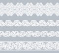 Set lace borders Royalty Free Stock Photo