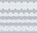 Set lace borders Royalty Free Stock Photo