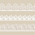 Set of lace vector borders