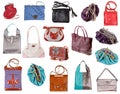 Set of ladies bags Royalty Free Stock Photo