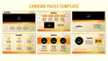 Set Landing pages gradient orange color