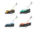 Set of lawnmower Royalty Free Stock Photo