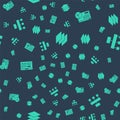 Set Layers, Website statistic, UI or UX design and Site map on seamless pattern. Vector