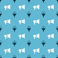 Set Lead management and Megaphone and dollar on seamless pattern. Vector