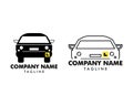 Set of Learner driver car icon vector illustration logo template Royalty Free Stock Photo