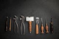 Set of leather craft cobbler tools