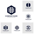 Set of Letter I Logo Design Template. Initial I logo concept vector. Emblem, Creative Symbol, Icon Royalty Free Stock Photo