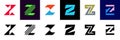 Set of letter Z. icon design Royalty Free Stock Photo