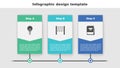 Set Light bulb with concept of idea, Abacus and Book. Business infographic template. Vector Royalty Free Stock Photo