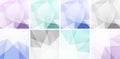 Set of Light Colorful Abstract Geometric Backgrounds. Technology patterns. Vector illustrationÃÅ½ Royalty Free Stock Photo