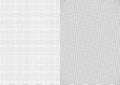 Set of light gray white line fabric thread canvas burlap texture in A4 paper size backgrounds